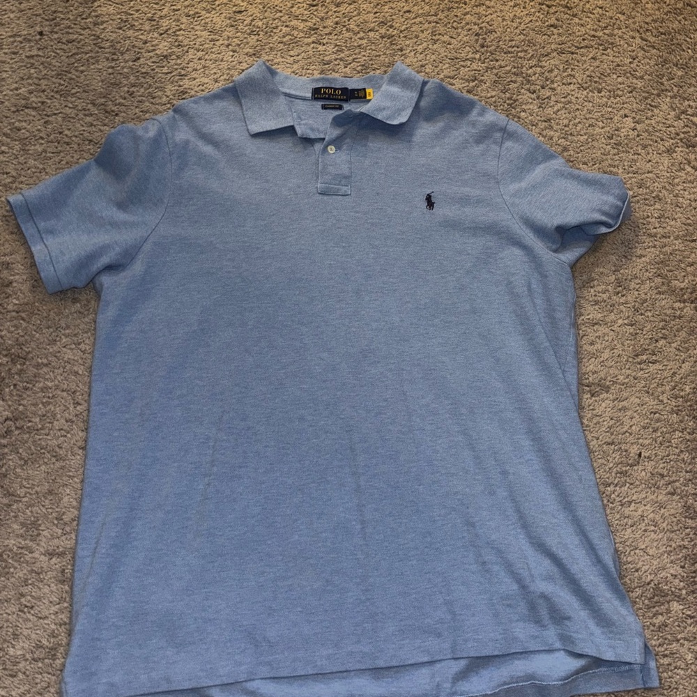 Polo by Ralph Lauren Men's Blue Polo Shirt